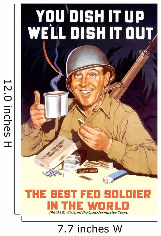 Digitally Restored War Propaganda Wall Decal Design 178