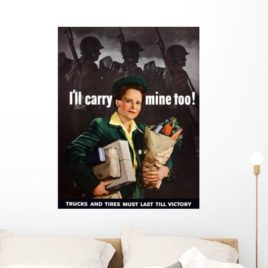 Digitally Restored War Propaganda Wall Decal Design 176