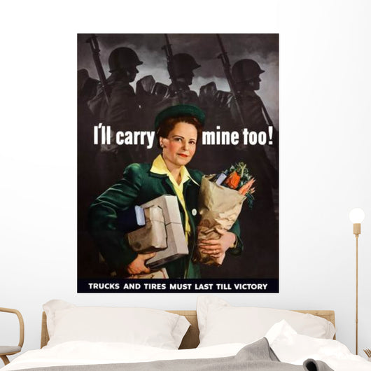 Digitally Restored War Propaganda Wall Decal Design 176