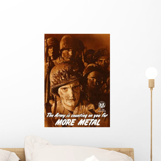 Digitally Restored War Propaganda Wall Decal Design 173