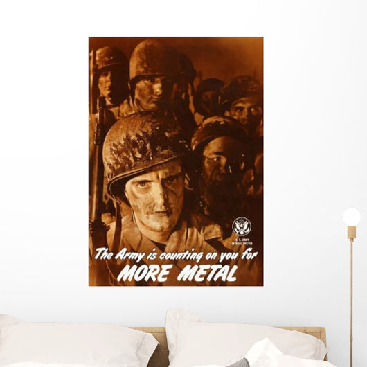 Digitally Restored War Propaganda Wall Decal Design 173