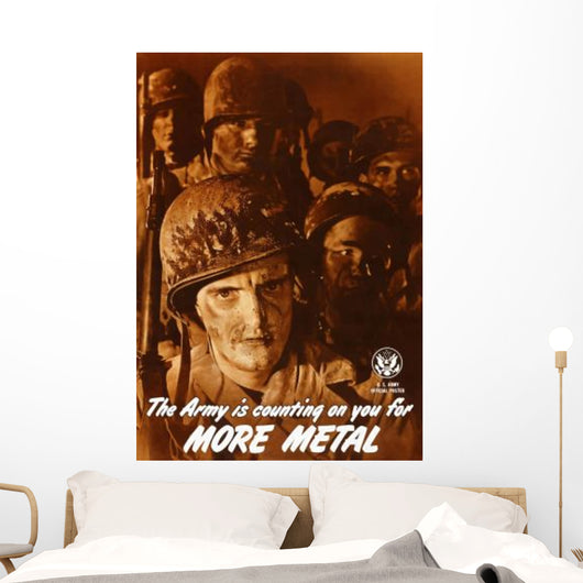 Digitally Restored War Propaganda Wall Decal Design 173