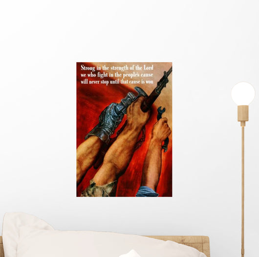 Digitally Restored War Propaganda Wall Decal Design 172