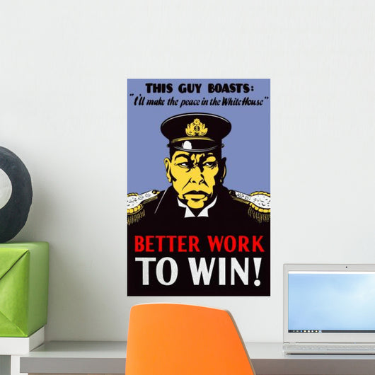 Digitally Restored War Propaganda Wall Decal Design 167