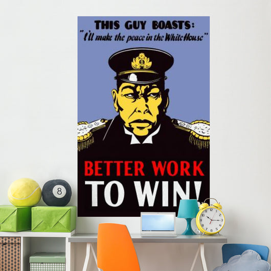 Digitally Restored War Propaganda Wall Decal Design 167