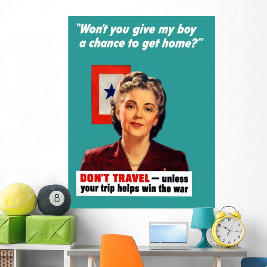Digitally Restored War Propaganda Wall Decal Design 165