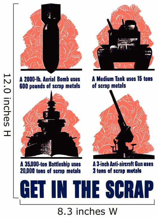 Digitally Restored Wwii War Wall Decal Design 7