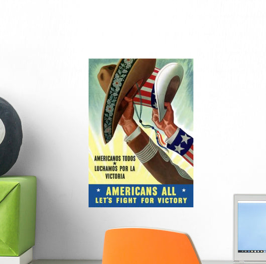 Digitally Restored War Propaganda Wall Decal Design 161