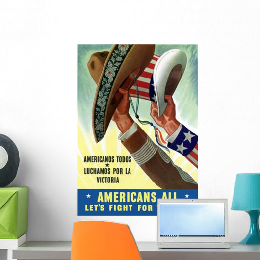 Digitally Restored War Propaganda Wall Decal Design 161