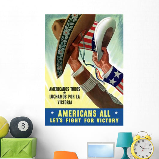 Digitally Restored War Propaganda Wall Decal Design 161