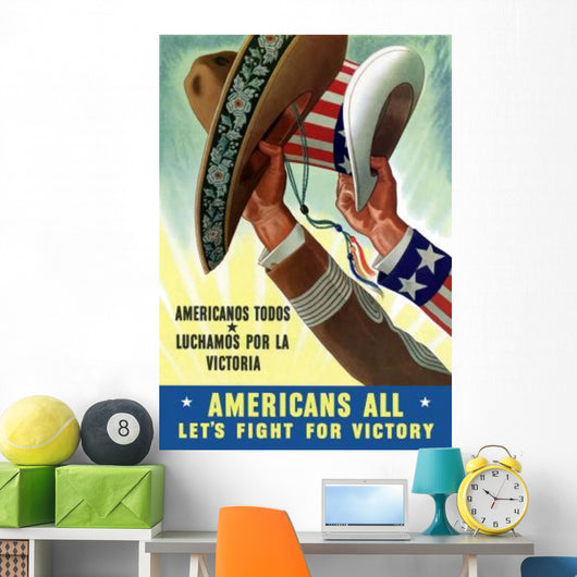 Digitally Restored War Propaganda Wall Decal Design 161