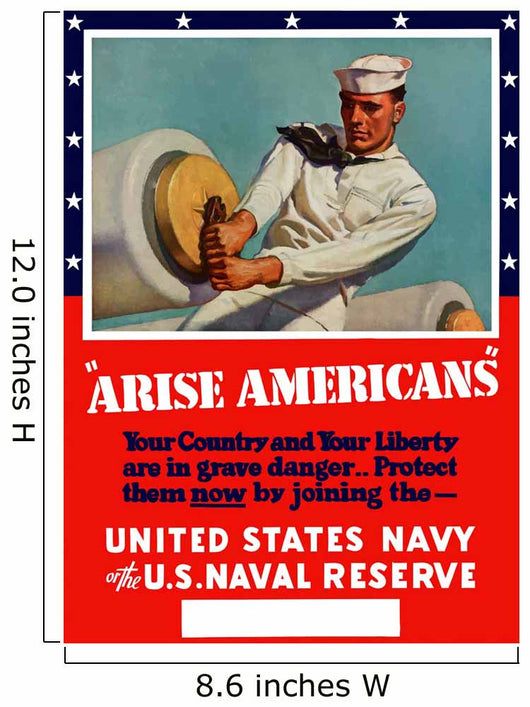 Digitally Restored War Propaganda Wall Decal Design 160