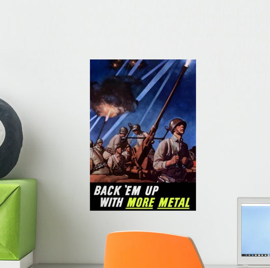 Digitally Restored War Propaganda Wall Decal Design 158
