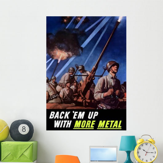 Digitally Restored War Propaganda Wall Decal Design 158