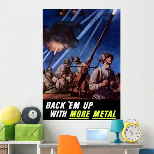 Digitally Restored War Propaganda Wall Decal Design 158
