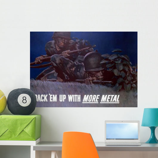 Digitally Restored Wwii War Wall Decal Design 6