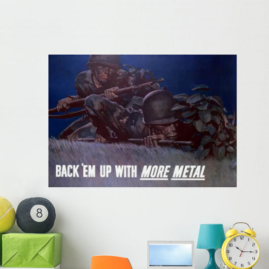 Digitally Restored Wwii War Wall Decal Design 6