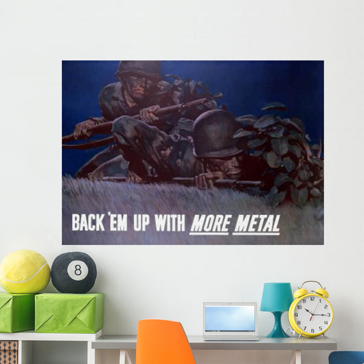 Digitally Restored Wwii War Wall Decal Design 6