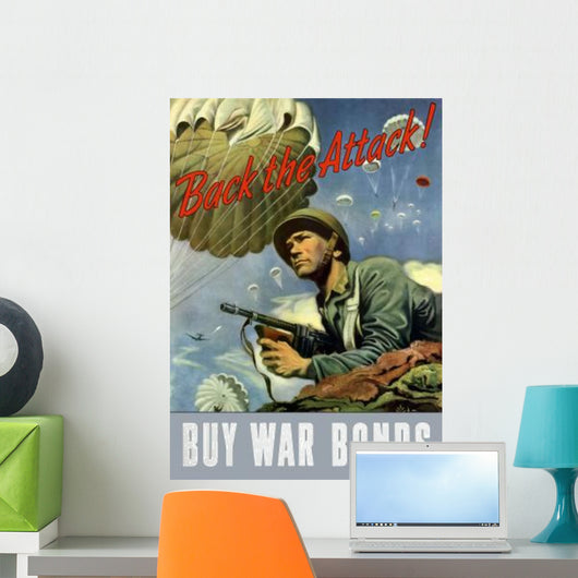 Digitally Restored War Propaganda Wall Decal Design 157