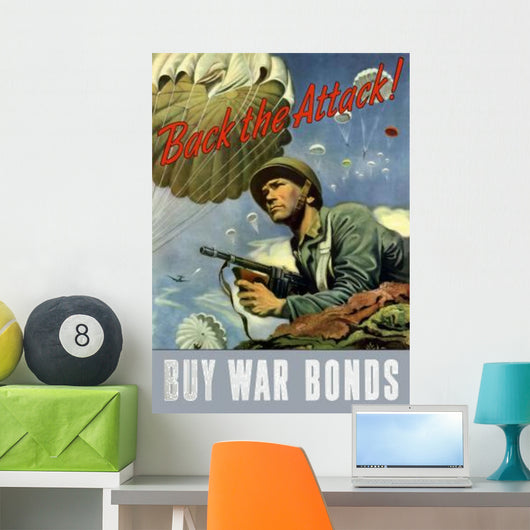 Digitally Restored War Propaganda Wall Decal Design 157