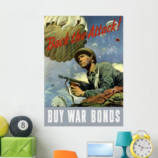 Digitally Restored War Propaganda Wall Decal Design 157