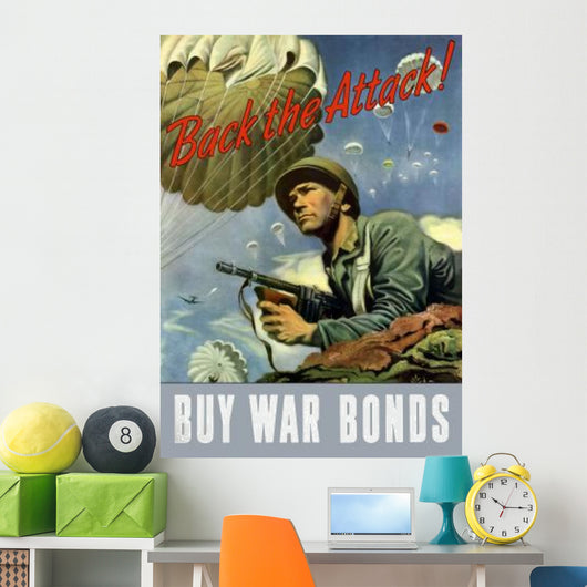 Digitally Restored War Propaganda Wall Decal Design 157