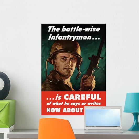 Digitally Restored War Propaganda Wall Decal Design 155