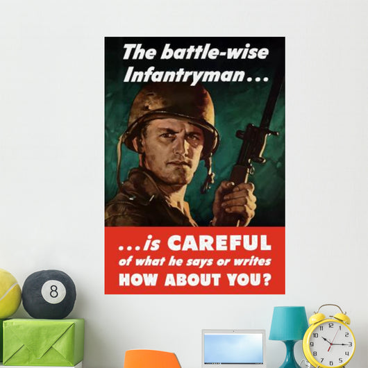 Digitally Restored War Propaganda Wall Decal Design 155