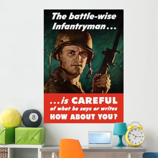 Digitally Restored War Propaganda Wall Decal Design 155