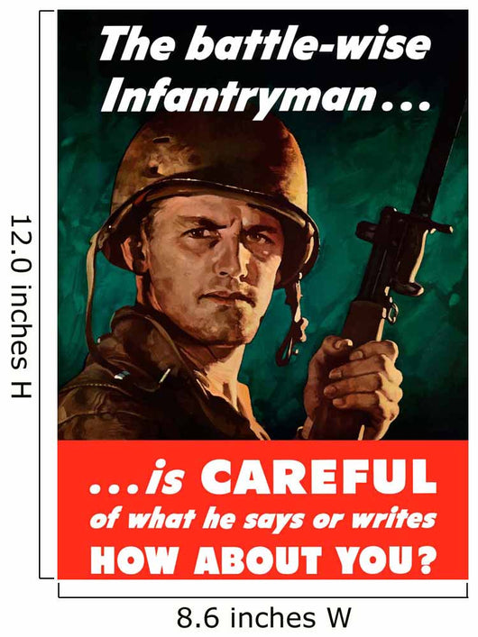Digitally Restored War Propaganda Wall Decal Design 155