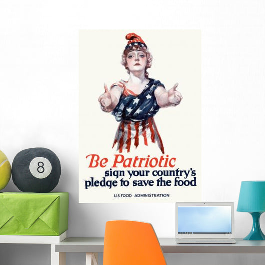 Digitally Restored War Propaganda Wall Decal Design 154