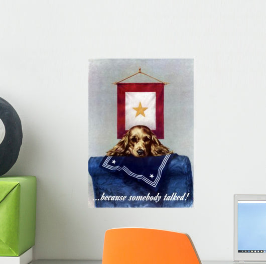 Digitally Restored War Propaganda Wall Decal Design 153