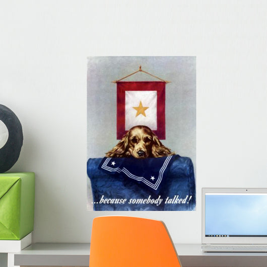 Digitally Restored War Propaganda Wall Decal Design 153