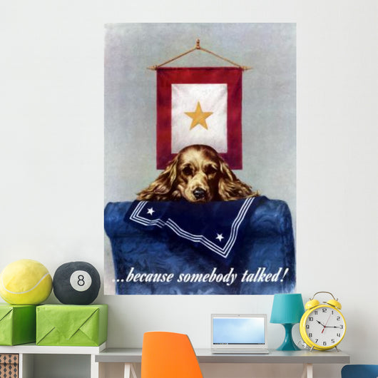 Digitally Restored War Propaganda Wall Decal Design 153
