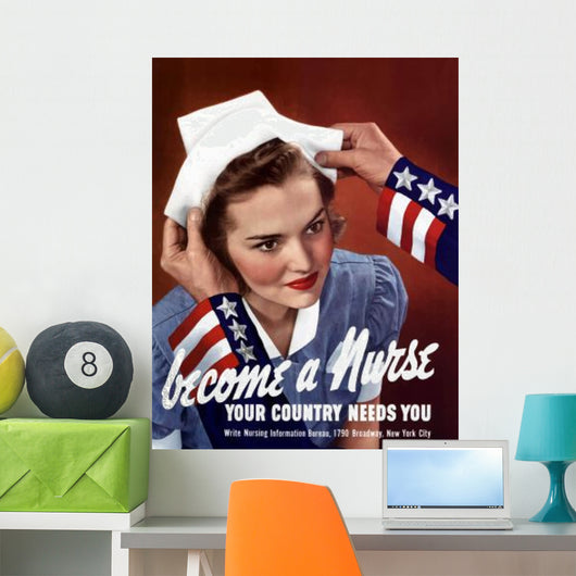 Digitally Restored War Propaganda Wall Decal Design 152