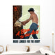 Digitally Restored War Propaganda Wall Decal Design 151