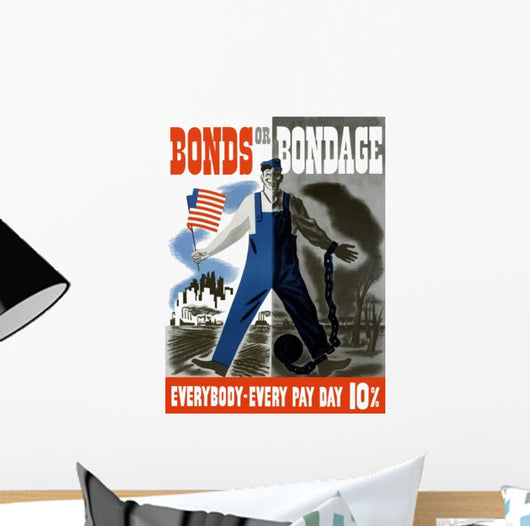 Digitally Restored War Propaganda Wall Decal Design 150