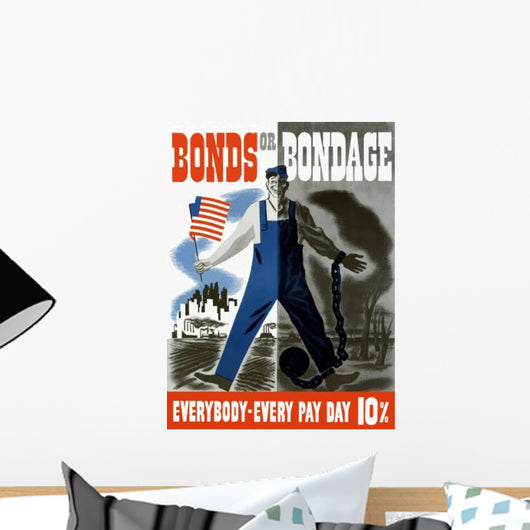 Digitally Restored War Propaganda Wall Decal Design 150