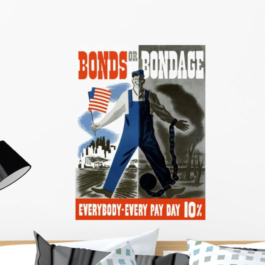 Digitally Restored War Propaganda Wall Decal Design 150