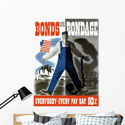 Digitally Restored War Propaganda Wall Decal Design 150