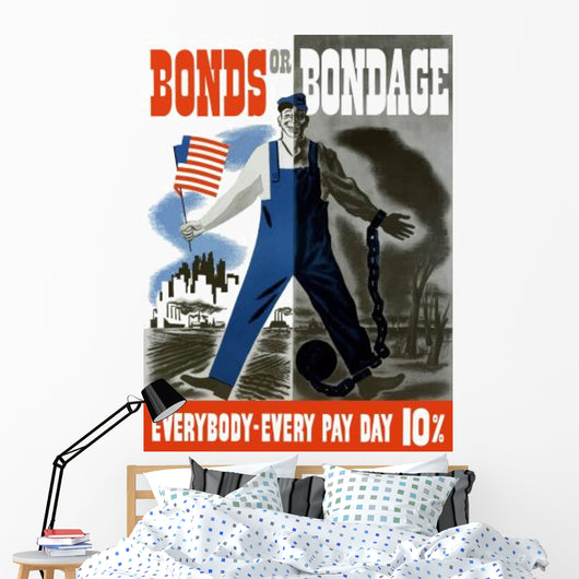 Digitally Restored War Propaganda Wall Decal Design 150