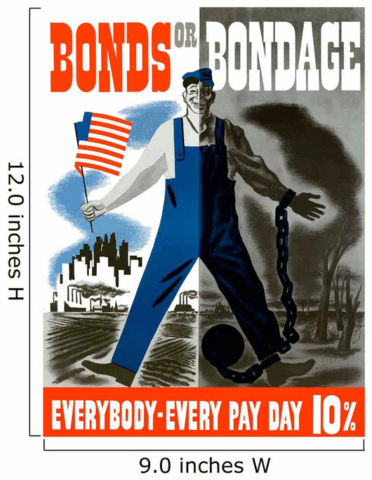 Digitally Restored War Propaganda Wall Decal Design 150