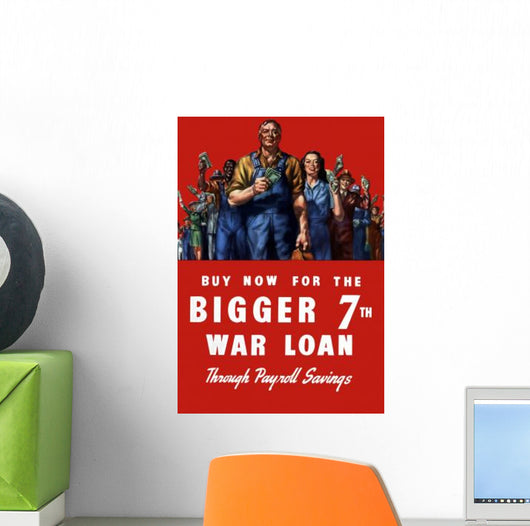 Digitally Restored War Propaganda Wall Decal Design 148