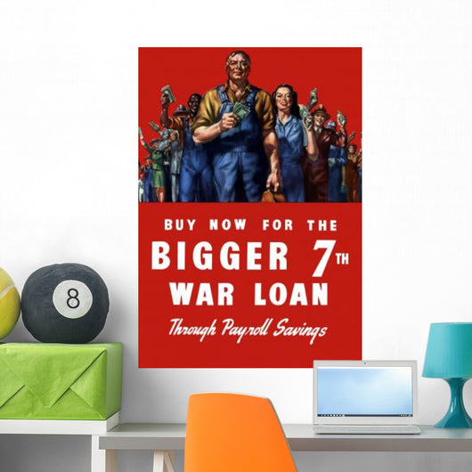 Digitally Restored War Propaganda Wall Decal Design 148