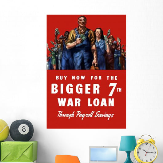 Digitally Restored War Propaganda Wall Decal Design 148