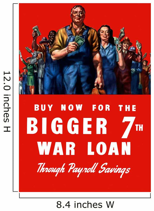 Digitally Restored War Propaganda Wall Decal Design 148