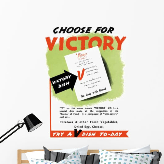 Digitally Restored War Propaganda Wall Decal Design 145