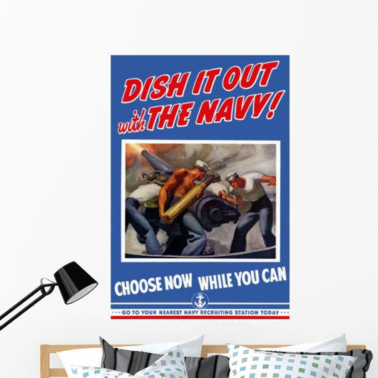 Digitally Restored War Propaganda Wall Decal Design 140