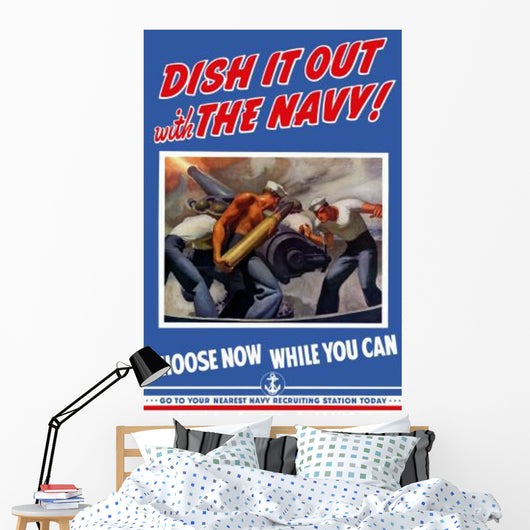 Digitally Restored War Propaganda Wall Decal Design 140