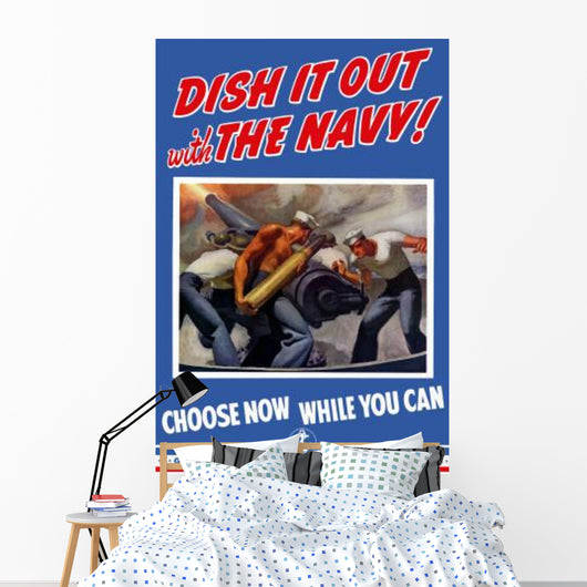 Digitally Restored War Propaganda Wall Decal Design 140